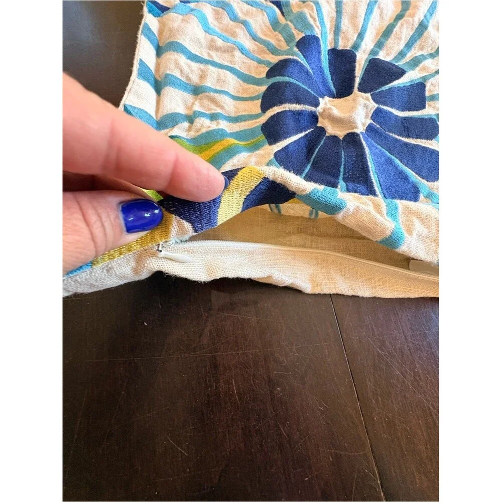 Bold Floral Pillow Cover 19.5”
